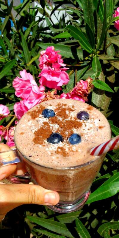 Batido bombón de chocolate y arándanos (1)